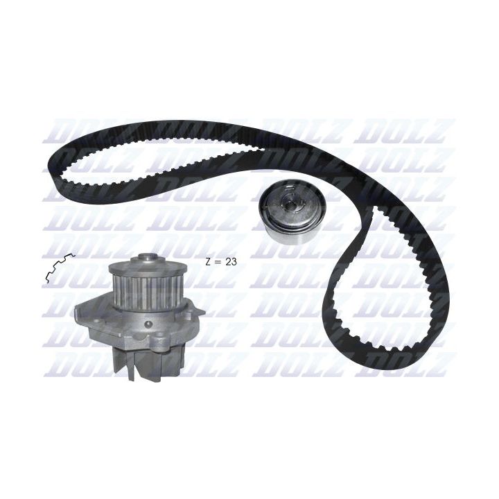 Vandens siurblio ir paskirstymo diržo komplektas DOLZ KD141
