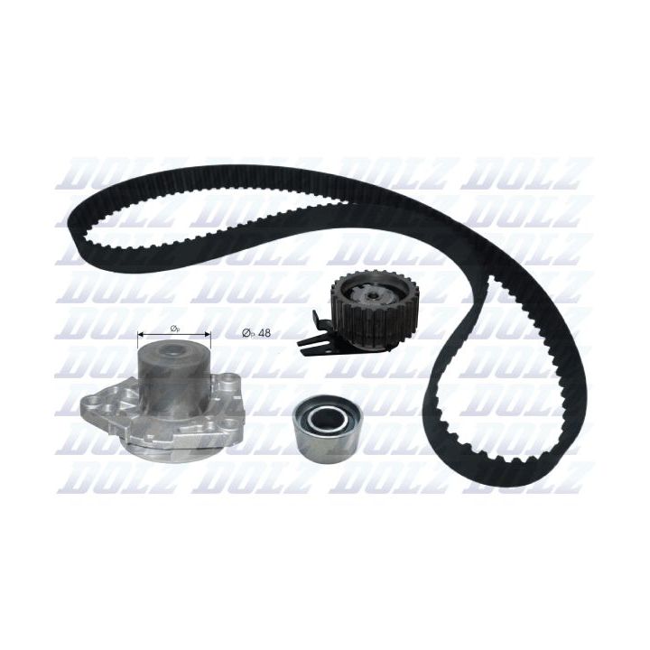 Vandens siurblio ir paskirstymo diržo komplektas DOLZ KD301