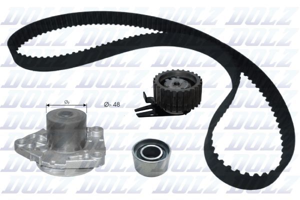 Vandens siurblio ir paskirstymo diržo komplektas DOLZ KD301