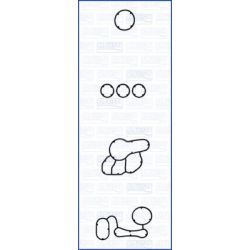 Tarpiklių rinkinys, alyvos aušintuvas AJUSA 77000800