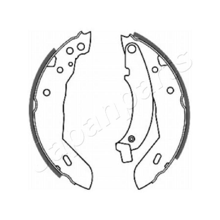 Stabdžių trinkelių komplektas JAPANPARTS GF-0718AF