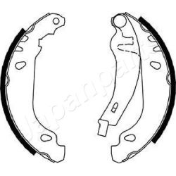 Stabdžių trinkelių komplektas JAPANPARTS GF-0719AF