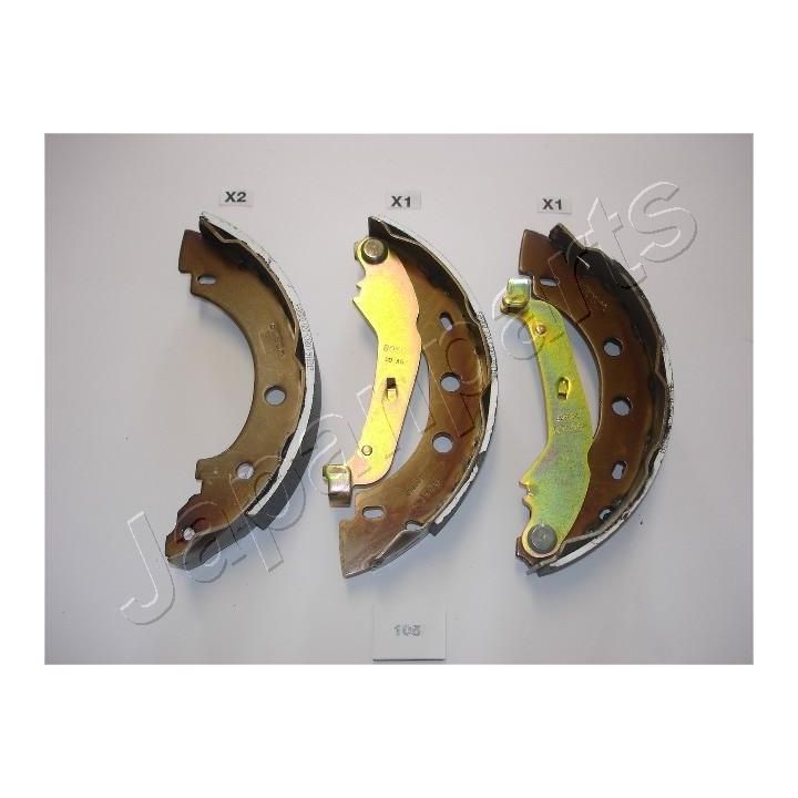 Stabdžių trinkelių komplektas JAPANPARTS GF-105AF