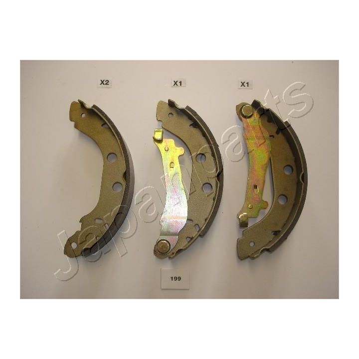 Stabdžių trinkelių komplektas JAPANPARTS GF-199AF