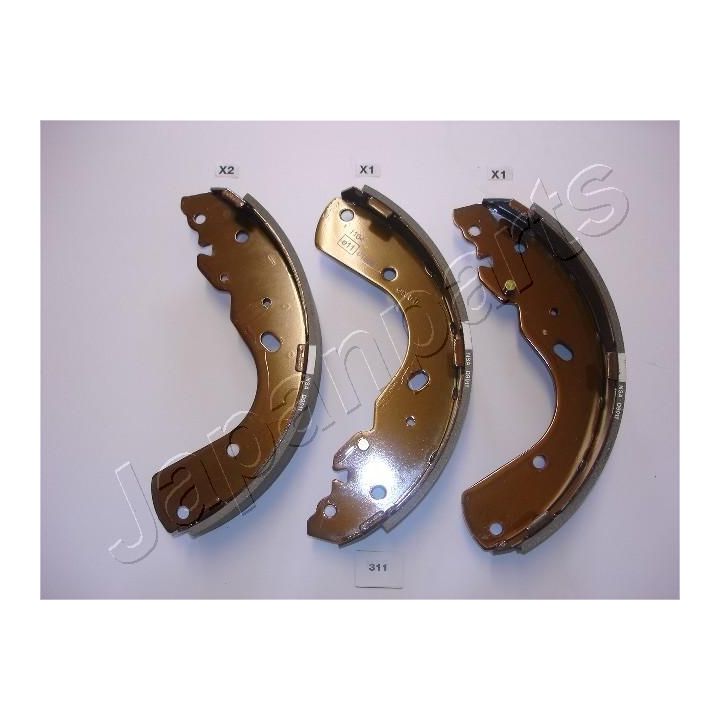 Stabdžių trinkelių komplektas JAPANPARTS GF-311AF