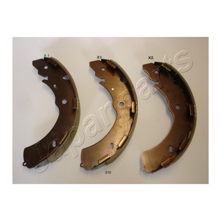 Stabdžių trinkelių komplektas JAPANPARTS GF-510AF