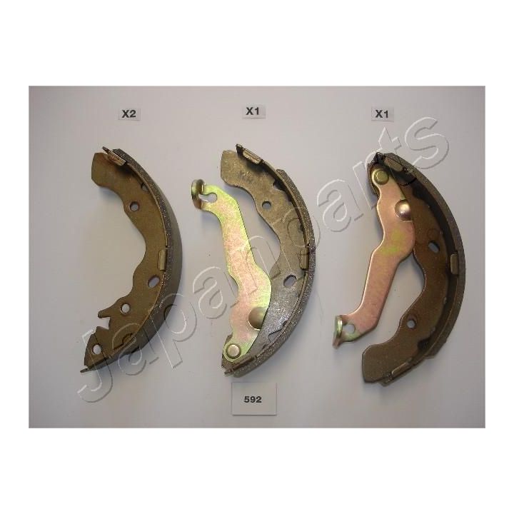 Stabdžių trinkelių komplektas JAPANPARTS GF-592AF