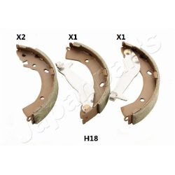 Stabdžių trinkelių komplektas JAPANPARTS GF-H18AF