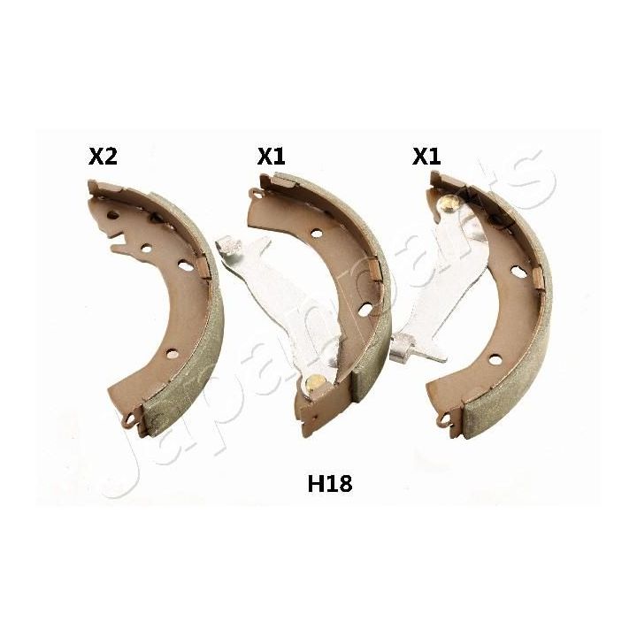 Stabdžių trinkelių komplektas JAPANPARTS GF-H18AF