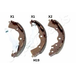 Stabdžių trinkelių komplektas JAPANPARTS GF-H19AF