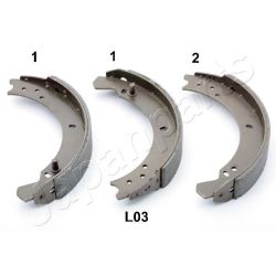 Stabdžių trinkelių komplektas JAPANPARTS GF-L03AF
