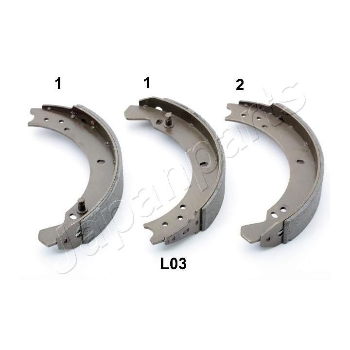 Stabdžių trinkelių komplektas JAPANPARTS GF-L03AF