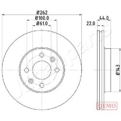 Stabdžių diskas JAPANPARTS DI-0709C