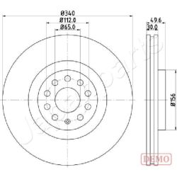 Stabdžių diskas JAPANPARTS DI-0907C