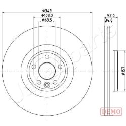 Stabdžių diskas JAPANPARTS DI-L17C