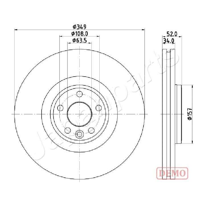 Stabdžių diskas JAPANPARTS DI-L17C