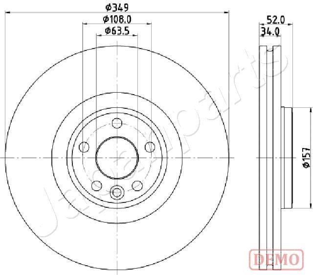 Stabdžių diskas JAPANPARTS DI-L17C