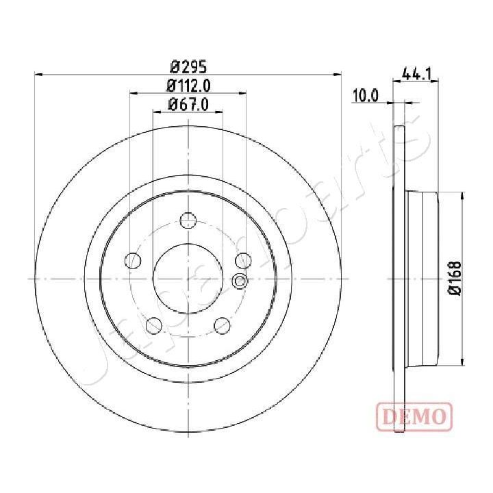 Stabdžių diskas JAPANPARTS DP-0503C