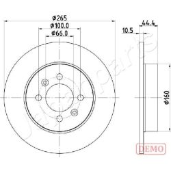 Stabdžių diskas JAPANPARTS DP-0708C