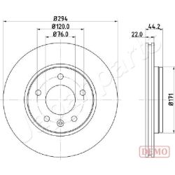 Stabdžių diskas JAPANPARTS DP-0925C