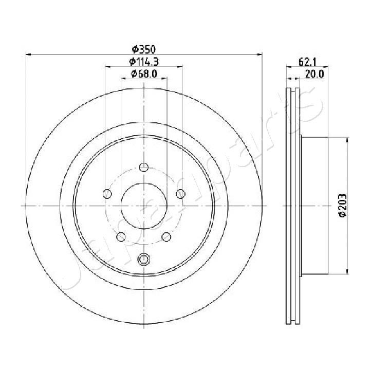 Stabdžių diskas JAPANPARTS DP-137C