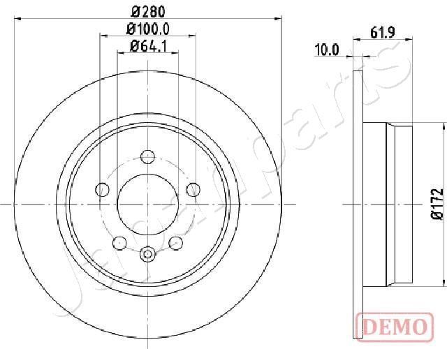 Stabdžių diskas JAPANPARTS DP-426C