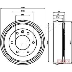 Stabdžių būgnas JAPANPARTS TA-0410C