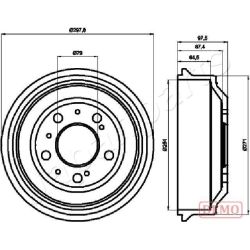 Stabdžių būgnas JAPANPARTS TA-0605C