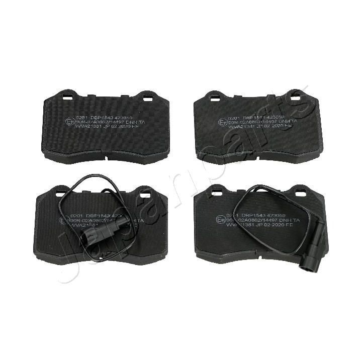 Stabdžių trinkelių rinkinys, diskinis stabdys JAPANPARTS PA-0201AF