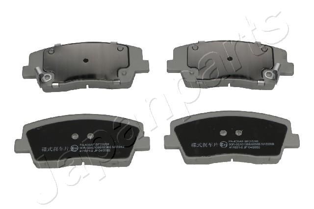 Stabdžių trinkelių rinkinys, diskinis stabdys JAPANPARTS PA-K35AF