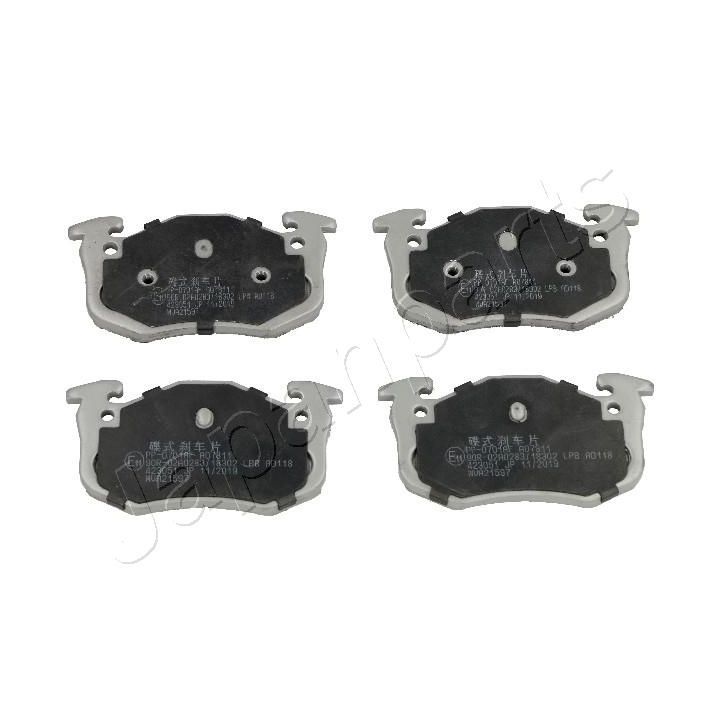 Stabdžių trinkelių rinkinys, diskinis stabdys JAPANPARTS PP-0701AF