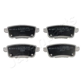 Stabdžių trinkelių rinkinys, diskinis stabdys JAPANPARTS PP-0704AF