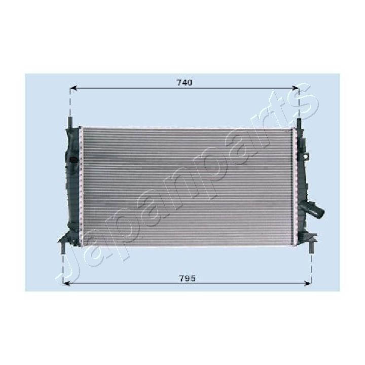 Radiatorius, variklio aušinimas JAPANPARTS RDA053081
