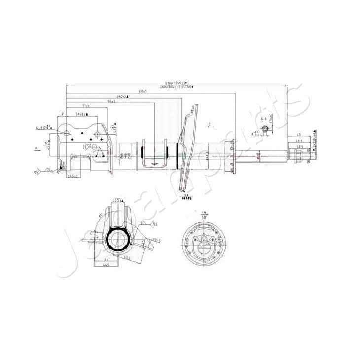 Amortizatorius JAPANPARTS MM-00158