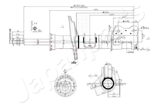 Amortizatorius JAPANPARTS MM-00159
