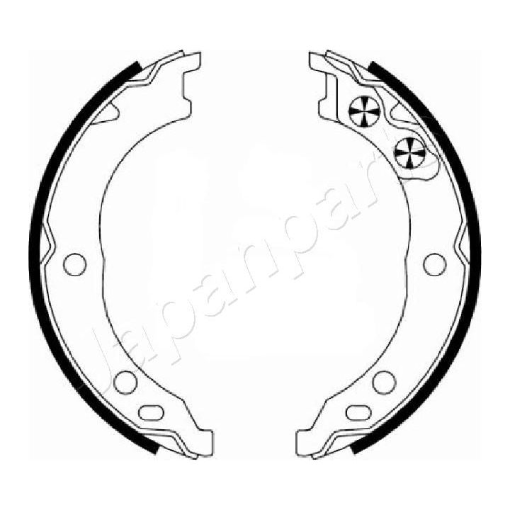 Stabdžių trinkelių komplektas, stovėjimo stabdis JAPANPARTS GF-0230AF