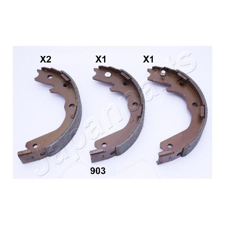 Stabdžių trinkelių komplektas, stovėjimo stabdis JAPANPARTS GF-903AF