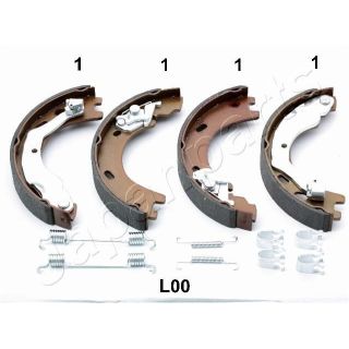 Stabdžių trinkelių komplektas, stovėjimo stabdis JAPANPARTS GF-L00AF