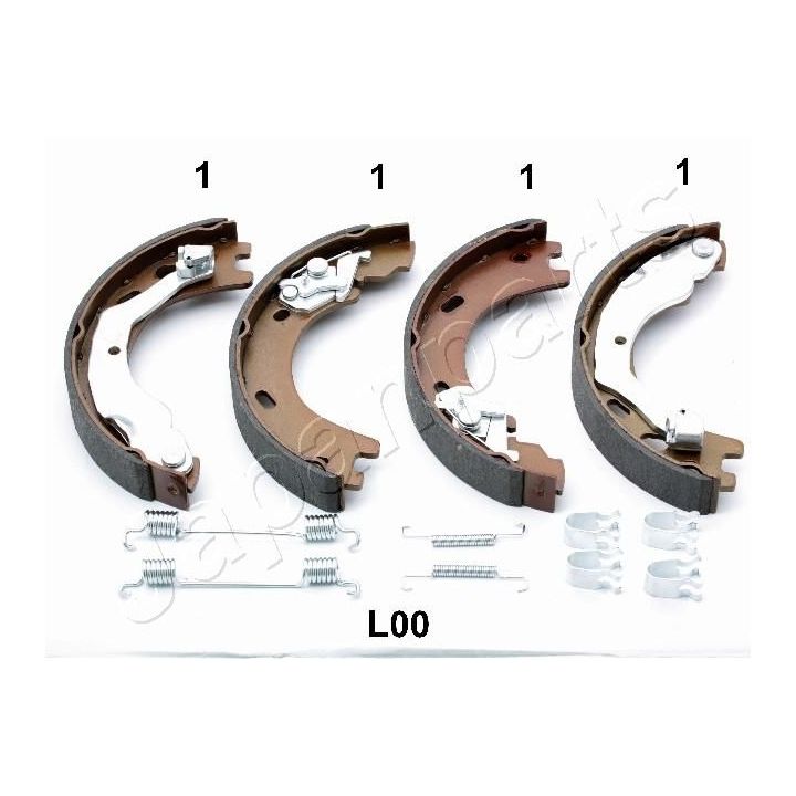 Stabdžių trinkelių komplektas, stovėjimo stabdis JAPANPARTS GF-L00AF