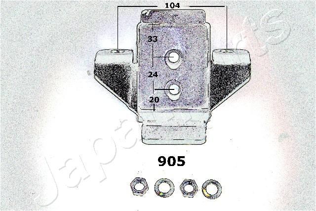 Variklio montavimas JAPANPARTS RU-905