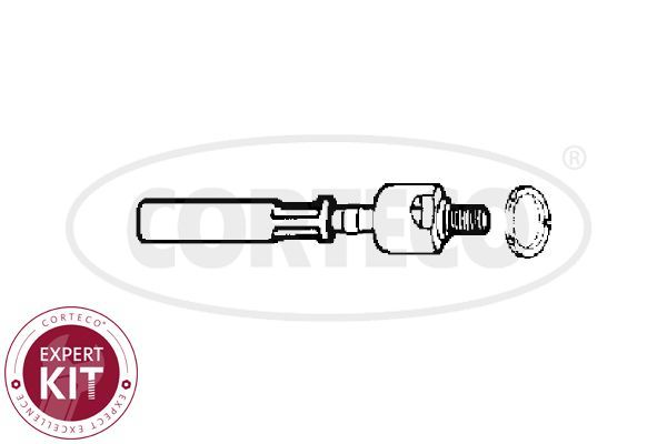 Vidinė skersinė vairo trauklė CORTECO 49396735