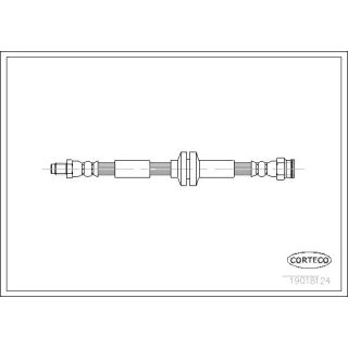 Stabdžių žarnelė CORTECO 19018124