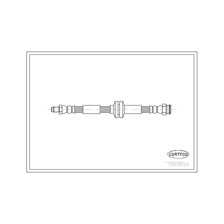 Stabdžių žarnelė CORTECO 19018124