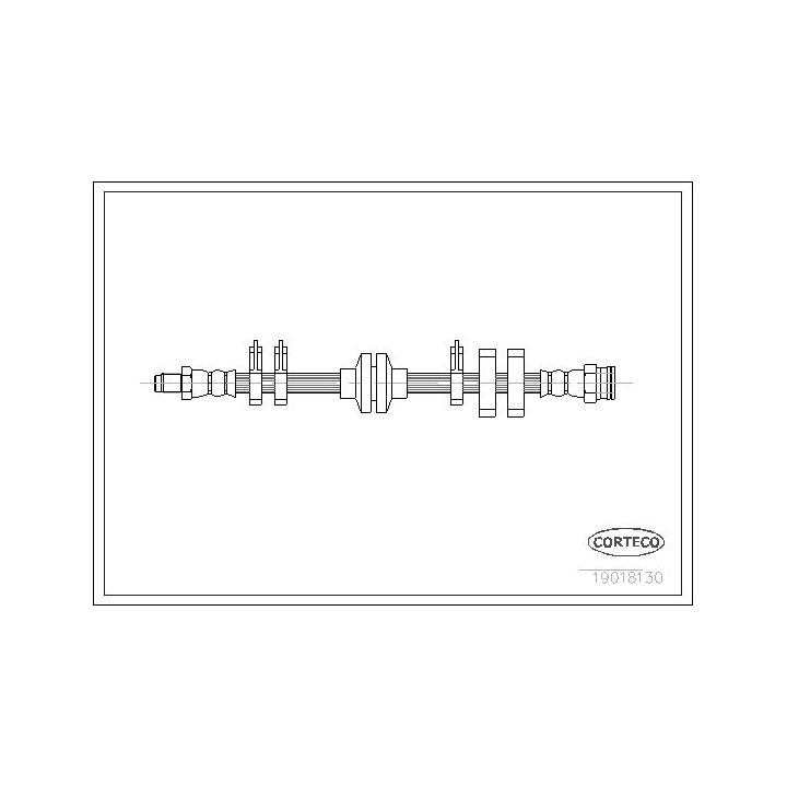 Stabdžių žarnelė CORTECO 19018130