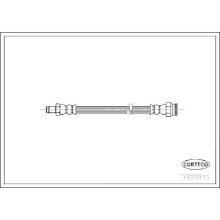 Stabdžių žarnelė CORTECO 19018133