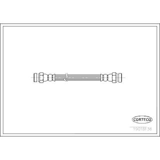 Stabdžių žarnelė CORTECO 19018136