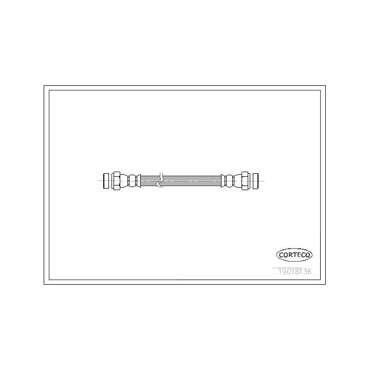 Stabdžių žarnelė CORTECO 19018136
