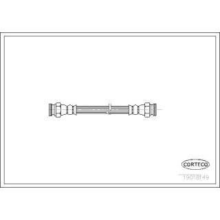 Stabdžių žarnelė CORTECO 19018149