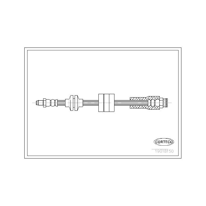 Stabdžių žarnelė CORTECO 19018150