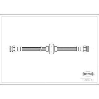 Stabdžių žarnelė CORTECO 19018151